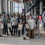 بازدید خبرنگاران خارجی از باغ کتاب تهران