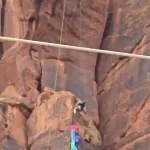 ببینید؛ نجات نفس‌گیر یک چترباز در دره‌های صخره‌ای یوتا