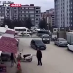 لحظه وقوع زلزله ۴.۲ ریشتری در هاتای ترکیه