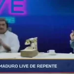 رقص و شادی مادورو در برنامه زنده