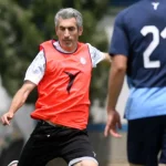 جباری بدون معرفی در تمرین مس پا به توپ شد!